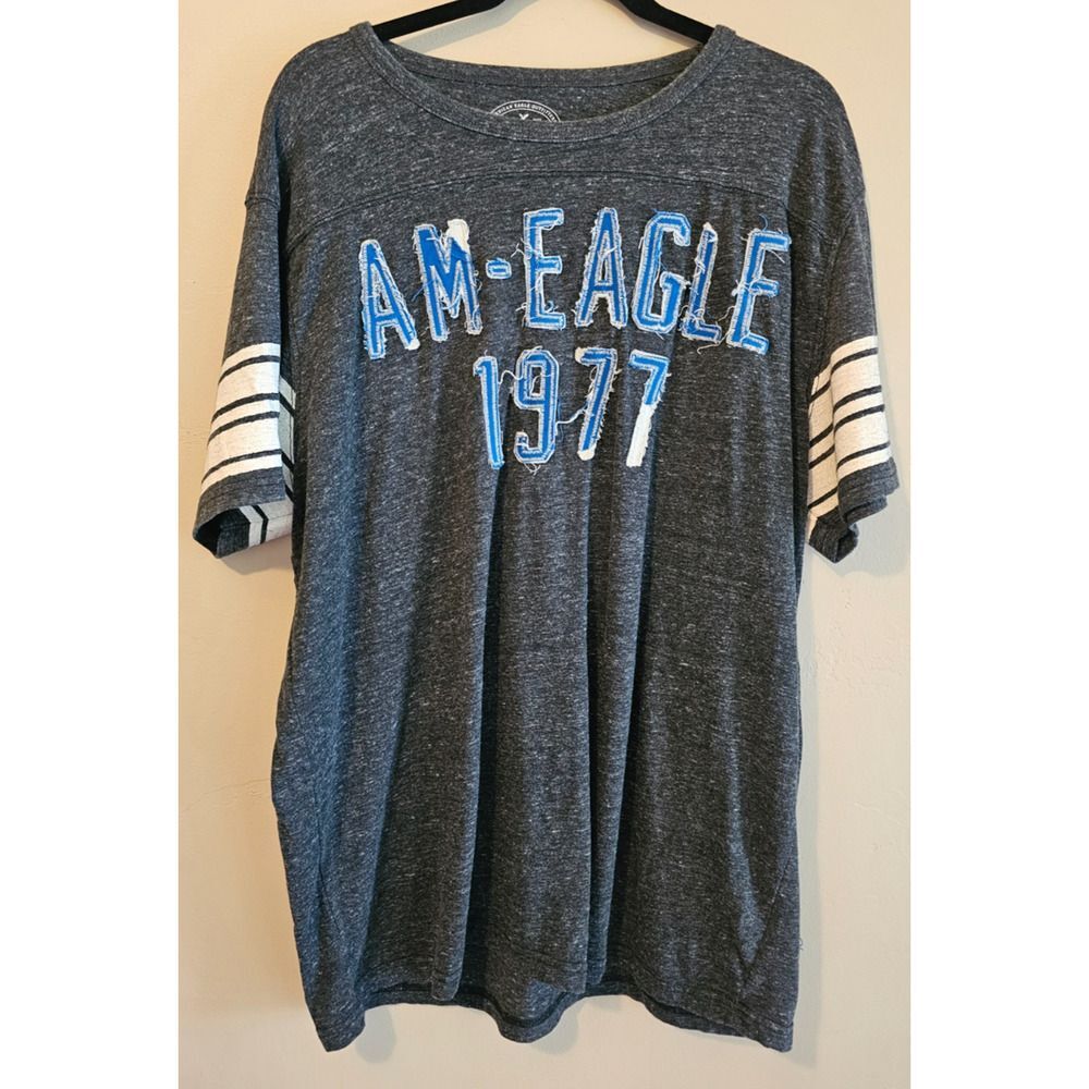 American Eagle 1977 applique Athletic Fit T Shirt -  XL vintage Jersey